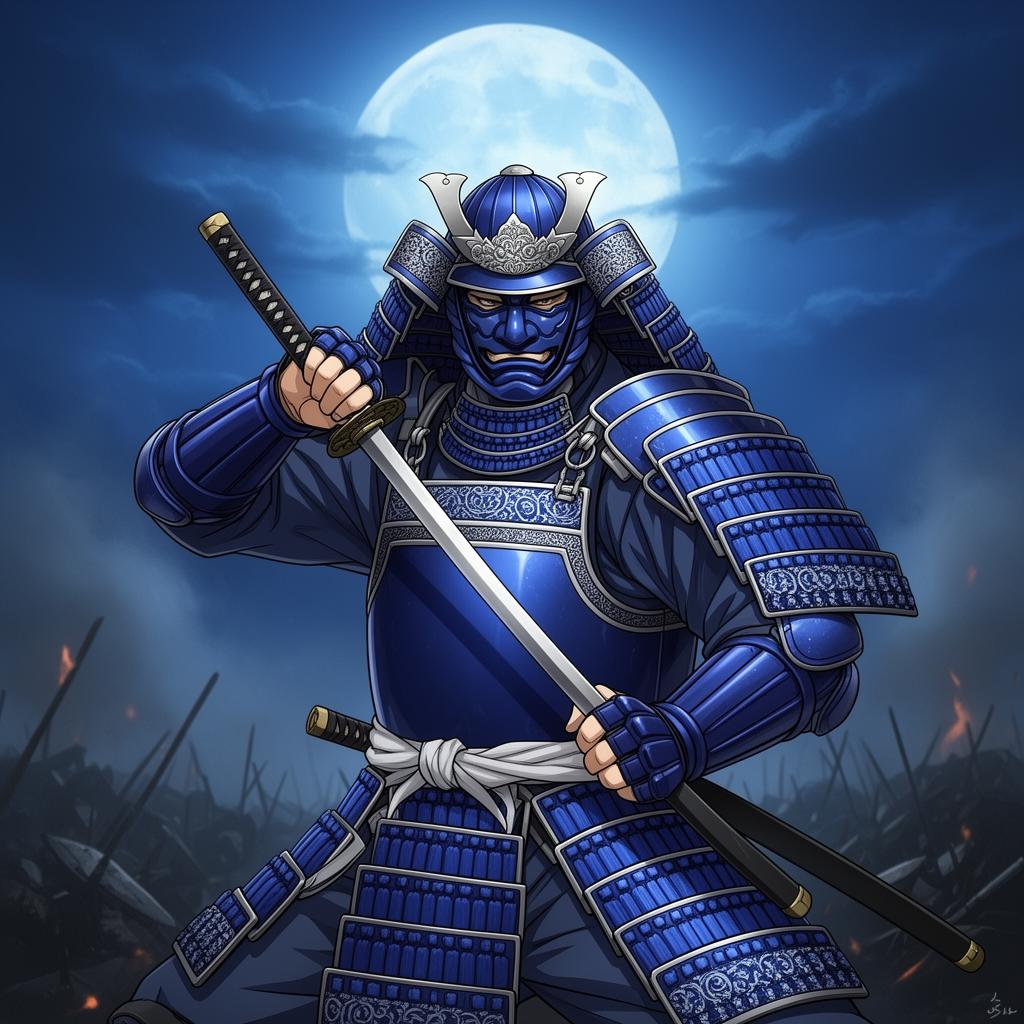 Samurai enemy portrait from Bald Ninjas